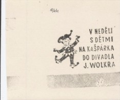 J2318 - Czechoslovakia (1945-79) Control Imprint Stamp Machine (R!): On Sunday, Children At Punch; Theater J. Wolker - Marionetten