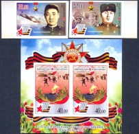 Kyrgyzstan 2015 Kyrgyz Heroes Of The Soviet Union. 70th Anniversary Of The Victory. 2v + M/s Imperforated** - Kirgisistan