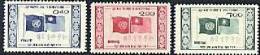 Taiwan 1955 10th Anniversary Of United Nations Stamps National Flag UN - Neufs