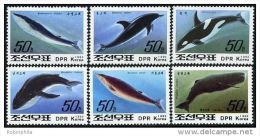 Korea 1992, SC #3152-57, Perf, Whales & Dolphin - Baleines