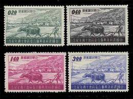 Taiwan 1958 10th Of Commission On Rural Reconstruction Stamps Agriculture Farm Farmer Ox Plow - Neufs