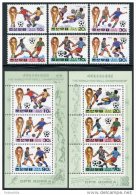 Korea 1993, SC #3213-18,3213a-14a, Perf 6V+2M/S, World Cup, Football - 1994 – USA