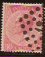 BELGIUM 1865 40c Red SG 37 U ZZ3156 - 1865-1866 Profile Left