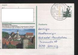 Ganzsachen  - Postkarte   Motiv: Schwäbisch Hall  - Echt Gelaufen - Cartes Postales - Oblitérées