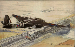 AVIATION  MILITAIRE - AVION - Dessin - BOSTON - 1939-1945: 2ème Guerre