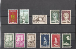 Saar 1956 Unmounted Mint / Never Hinged Complete Volume In Clean Conservation - Unused Stamps