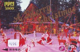 Carte Prépayée Japon NOËL (1888) MERRY CHRISTMAS  Prepaid Card Japan * Karte WEIHNACHTEN JAPAN * KERST NAVIDAD NATALE - Noel