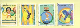 TIMBRES - STAMPS - CAP VERT E/ CAPE VERD - JEUX OLYMPIQUES DE BARCELONA (1992) - SÉRIE OBLITÉRÉ - Cap Vert