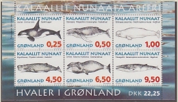 Greenland 1996 Whales M/s ** Mnh (F3586) - Blocks & Kleinbögen