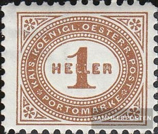 Austria P22 With Watermark Unmounted Mint / Never Hinged 1900 Postage Stamps - Taxe