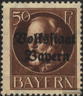 Bavaria 125II A Unmounted Mint / Never Hinged 1919 King Ludwig With Print - Nuevos