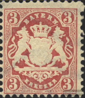 Bavaria 33II, Scratches Between Crown And N (Field 40) Unmounted Mint / Never Hinged 1875 State Emblem - Nuevos