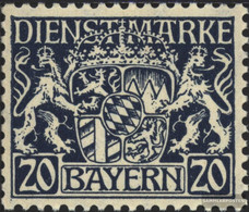 Bavaria D28 Unmounted Mint / Never Hinged 1916 State Emblem - Neufs