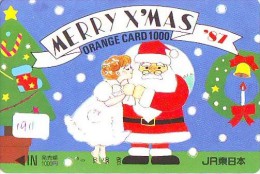 Carte Prépayée Japon NOËL (1911) MERRY CHRISTMAS  Prepaid Card Japan * Karte WEIHNACHTEN JAPAN * KERST NAVIDAD - Noel