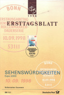 ALLEMAGNE  Carte  Notice 1er Jour  1998  Expo Universelle A Hannovre - 2000 – Hannover (Alemania)