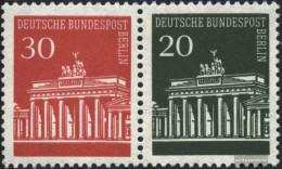 Berlin (West) W42 Unmounted Mint / Never Hinged 1966 Brandenburg Tor - Zusammendrucke