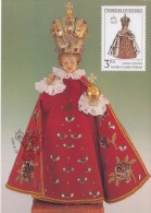 J2720 - Czechoslovakia (1991) Manufacturing Defect (RR!) - Cartes Maximum: Graceful Infant Jesus Of Prague - Variétés Et Curiosités