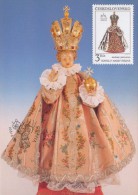 J2724 - Czechoslovakia (1991) Manufacturing Defect (RR!) - Cartes Maximum: Graceful Infant Jesus Of Prague - Errors, Freaks & Oddities (EFO)