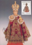 J2729 - Czechoslovakia (1991) Manufacturing Defect (RR!) - Cartes Maximum: Graceful Infant Jesus Of Prague - Errors, Freaks & Oddities (EFO)