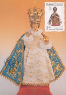 J2737 - Czechoslovakia (1991) Manufacturing Defect (RR!) - Cartes Maximum: Graceful Infant Jesus Of Prague - Variétés Et Curiosités