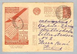 Russland 1911-05-20 Bild-Ganzsache Nach  Wollishofen Flugz. - Cartas & Documentos