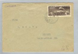 Zeppelin 1937-08-? Brief > Zürich Mi# 400A Russland - Cartas & Documentos