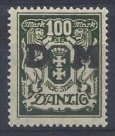 Germany (Danzig) 1923 Dienstmarken  (*) MH  Mi.37 - Officials