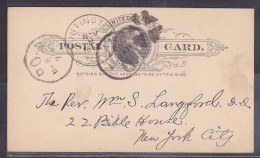 Etats Unis - Lettre - Poststempel