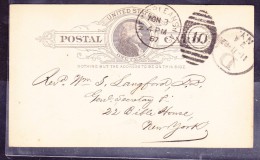 Etats Unis - Lettre - Poststempel