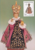 J2741 - Czechoslovakia (1991) Manufacturing Defect (RR!) - Cartes Maximum: Graceful Infant Jesus Of Prague - Variedades Y Curiosidades