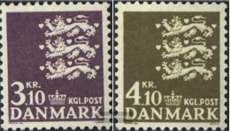 Denmark 499-500 (complete Issue) Unmounted Mint / Never Hinged 1970 Small Imperial Crest - Nuovi