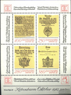 Denmark Block4 (complete Issue) Unmounted Mint / Never Hinged 1985 HAFNIA 87 I - Blocks & Sheetlets