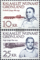 Denmark - Greenland 209-210 (complete Issue) Unmounted Mint / Never Hinged 1990 Personalities - Unused Stamps