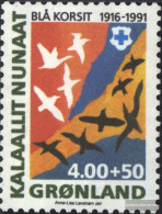 Denmark - Greenland 220 (complete Issue) Unmounted Mint / Never Hinged 1991 75 Years Blue Cross - Ungebraucht
