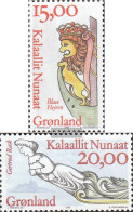 Denmark - Greenland 294-295 (complete Issue) Unmounted Mint / Never Hinged 1996 Figureheads - Ungebraucht