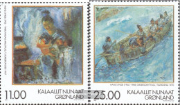 Denmark - Greenland 325-326 (complete Issue) Unmounted Mint / Never Hinged 1998 Paintings Of Hans Lynge - Ongebruikt
