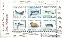 Denmark - Greenland Block3 (complete Issue) Unmounted Mint / Never Hinged 1991 Robben - Blocks & Sheetlets