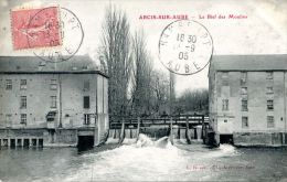 N°43205 -cpa Arcis Sur Aube -le Bief Des Moulins- - Water Mills