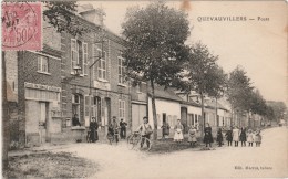 80 - Somme _ Quevauvillers _ La Poste  (perception Annimée Facteur )taches - Other & Unclassified