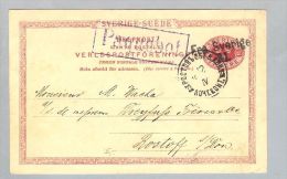 Schweden 1895-04-18 GS Paquebot > Rostoff S/Don - Cartas & Documentos