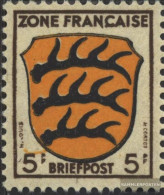 Franz. Zone-community. Issue. 3III, Frame And Lettering Damaged (Field 63) Unmounted Mint / Never Hinged 1945 Crest - Other & Unclassified