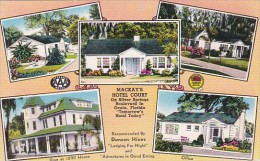 Florida Ocala MacKay's Hotel Court Silver Springs Boulevard 1949 - Ocala