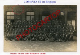 COMINES-KOMEN-Carte Photo Allemande-Guerre-14-18-1 WK-BELGIEN-FRANCE-59- - Komen-Waasten
