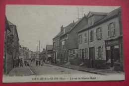 Cp Crevecoeur Le Grand La Rue Du General Moret - Crevecoeur Le Grand