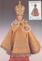 J2745 - Czechoslovakia (1991) Manufacturing Defect (R!) - Cartes Maximum: Graceful Infant Jesus Of Prague - Variedades Y Curiosidades