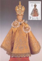 J2748 - Czechoslovakia (1991) Manufacturing Defect (R!) - Cartes Maximum: Graceful Infant Jesus Of Prague - Abarten Und Kuriositäten