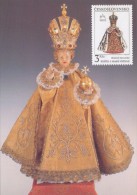 J2753 - Czechoslovakia (1991) Manufacturing Defect (R!) - Cartes Maximum: Graceful Infant Jesus Of Prague - Variedades Y Curiosidades