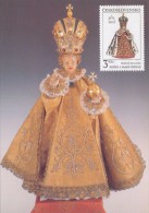 J2761 - Czechoslovakia (1991) Manufacturing Defect (R!) - Cartes Maximum: Graceful Infant Jesus Of Prague - Plaatfouten En Curiosa