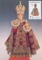 J2749 - Czechoslovakia (1991) Manufacturing Defect (R!) - Cartes Maximum: Graceful Infant Jesus Of Prague - Plaatfouten En Curiosa