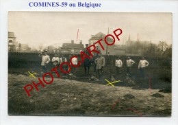 COMINES-KOMEN-Carte Photo Allemande-Guerre-14-18-1 WK-BELGIEN-FRANCE-59- - Komen-Waasten